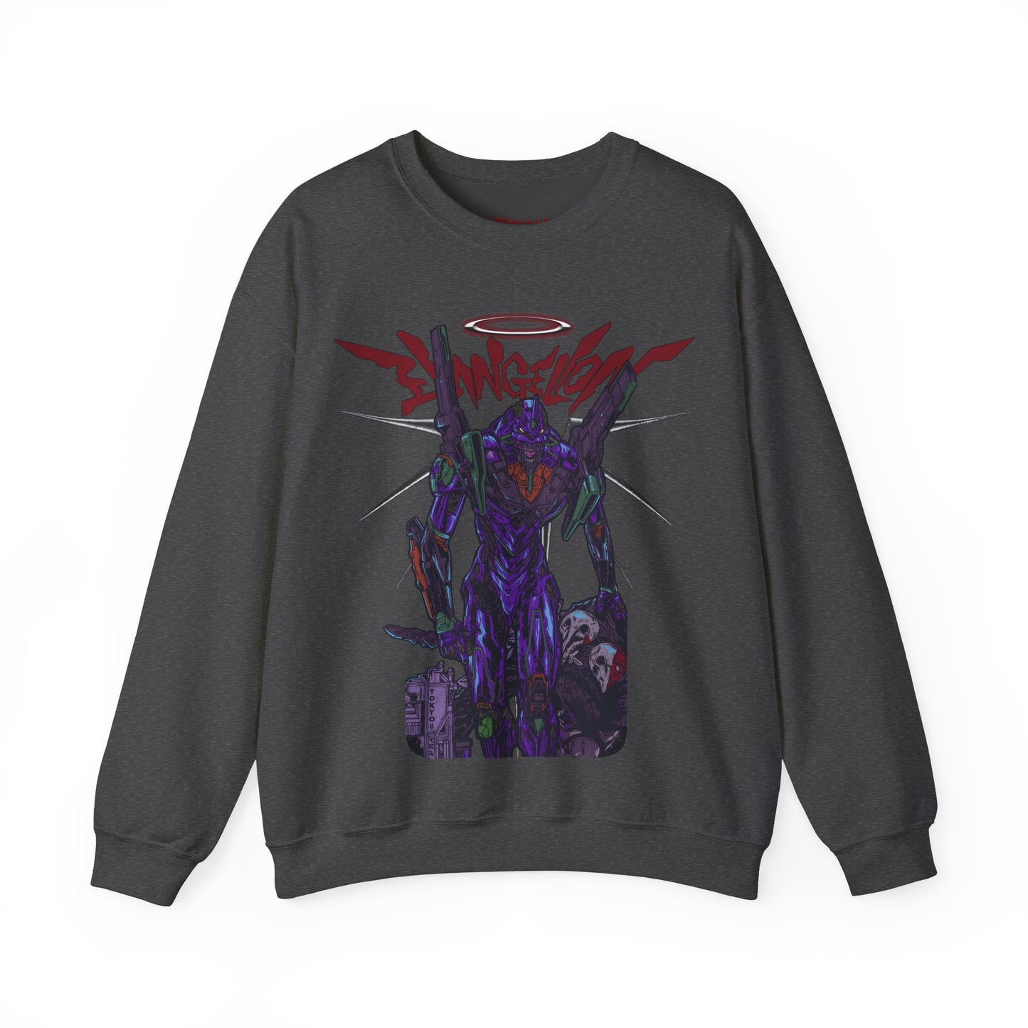 MOBILE SUIT GUNDAM NIGHT EVANGELION CREWNECK SWEATSHIRT