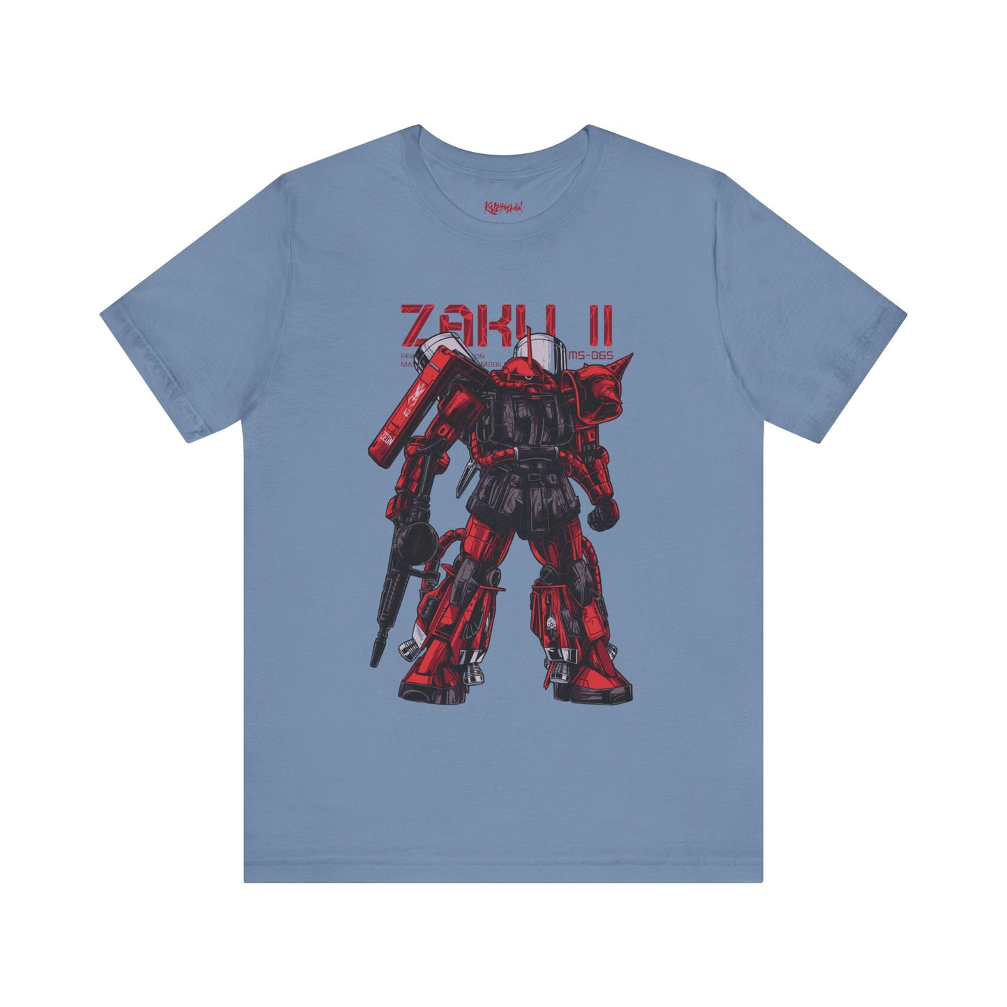 Gundam Mecha Robot anime Gunpla tshirt design boot by Katchmenaw collab with Princess Kimiko