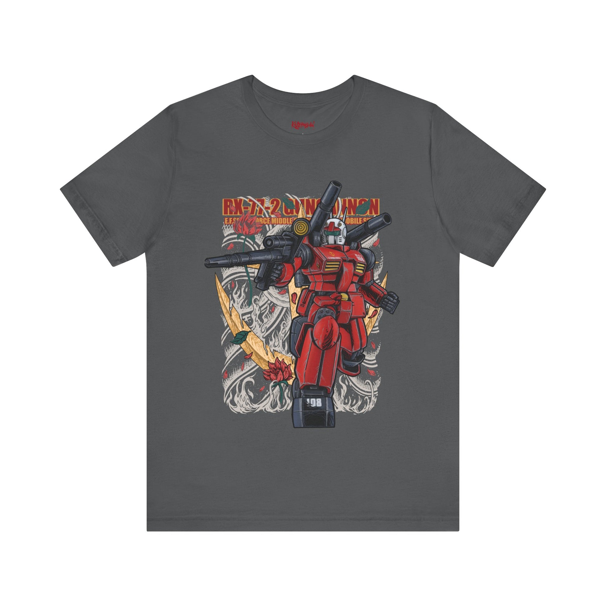 Gundam Mecha Robot anime Gunpla tshirt design boot by Katchmenaw collab with Princess Kimiko