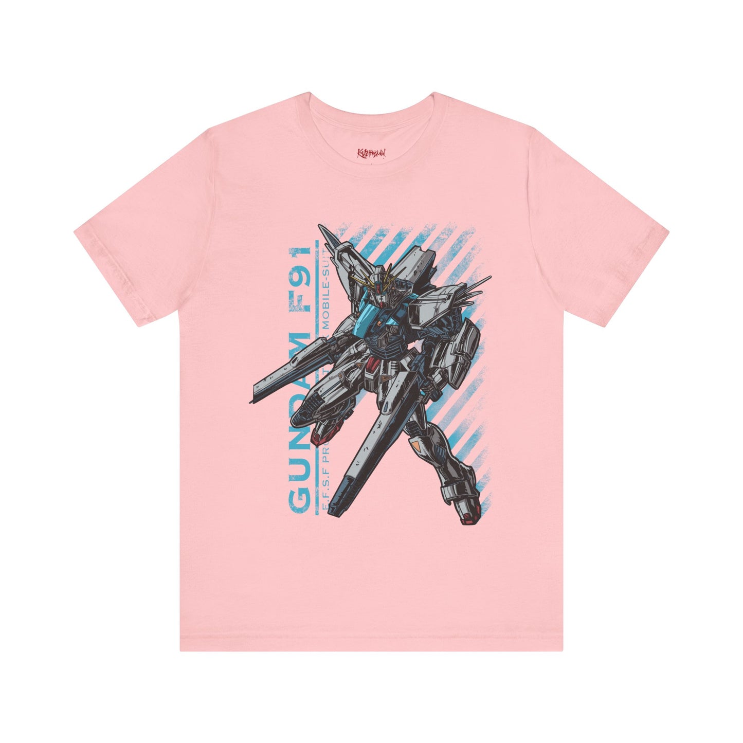 Gundam Mecha Robot anime Gunpla tshirt design boot by Katchmenaw collab with Princess Kimiko