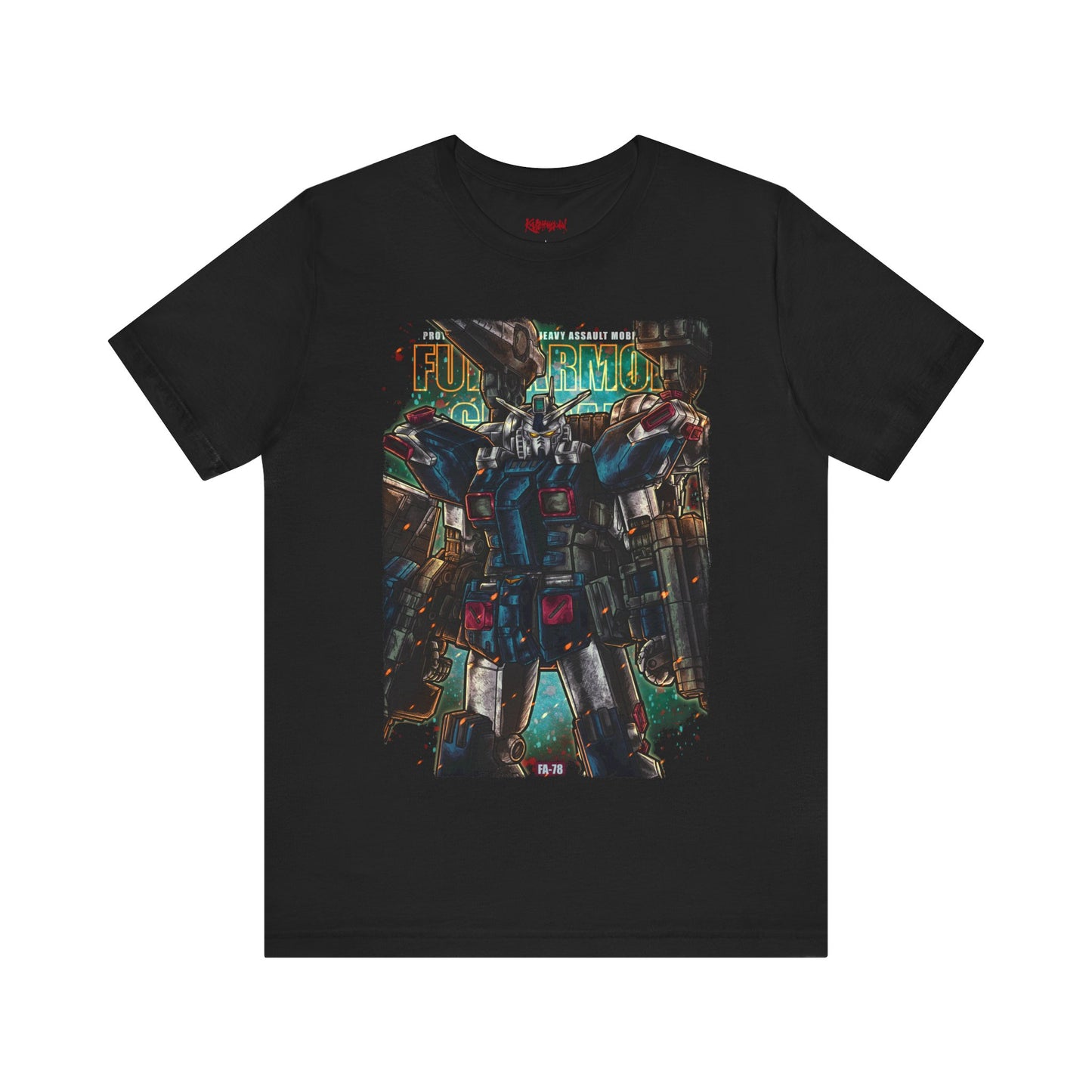 Gundam Mecha Robot anime Gunpla tshirt design boot by Katchmenaw collab with Princess Kimiko