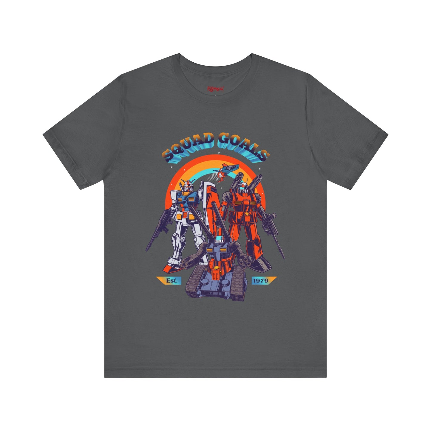 Gundam Mecha Robot anime Gunpla tshirt design boot by Katchmenaw collab with Princess Kimiko