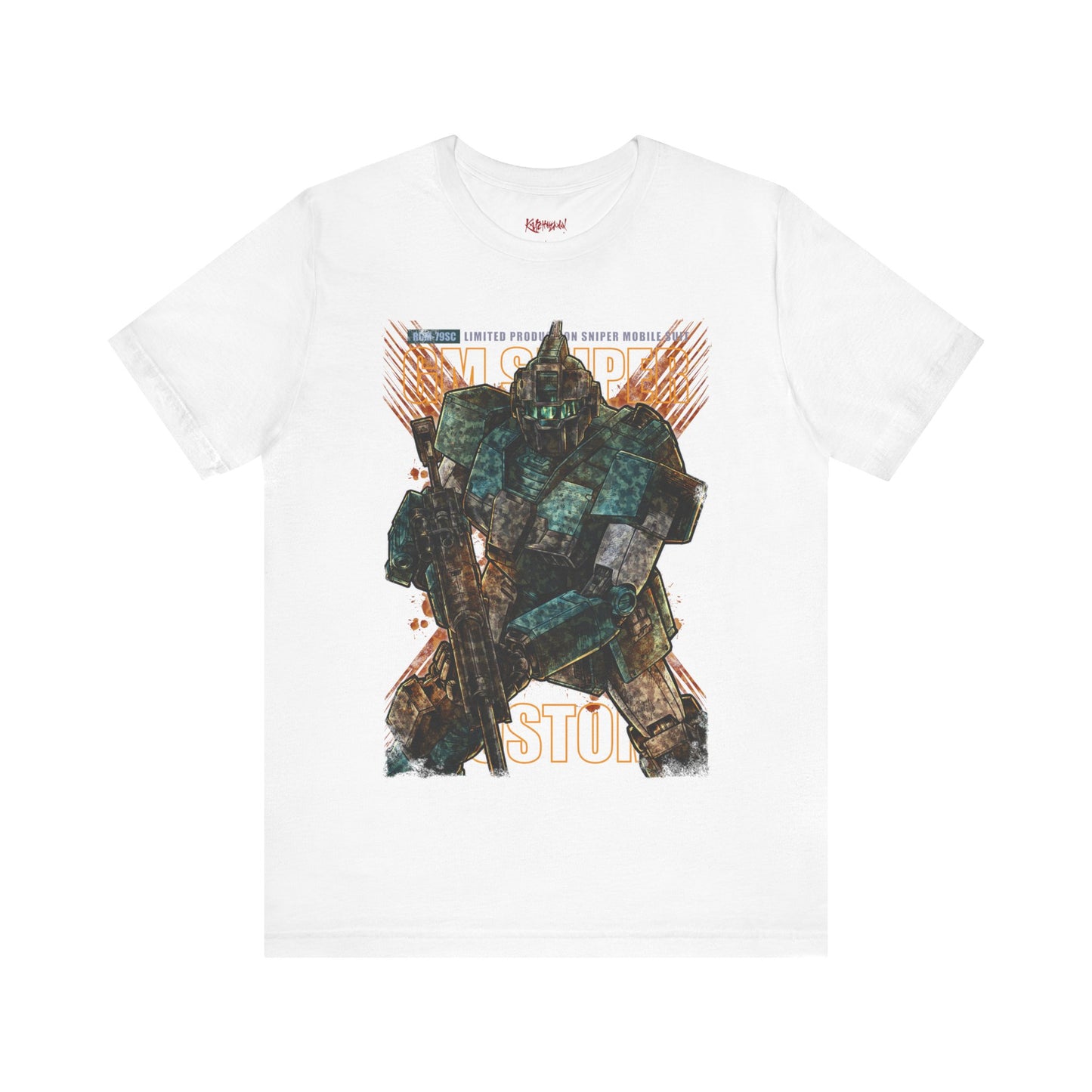 Gundam Mecha Robot anime Gunpla tshirt design boot by Katchmenaw collab with Princess Kimiko