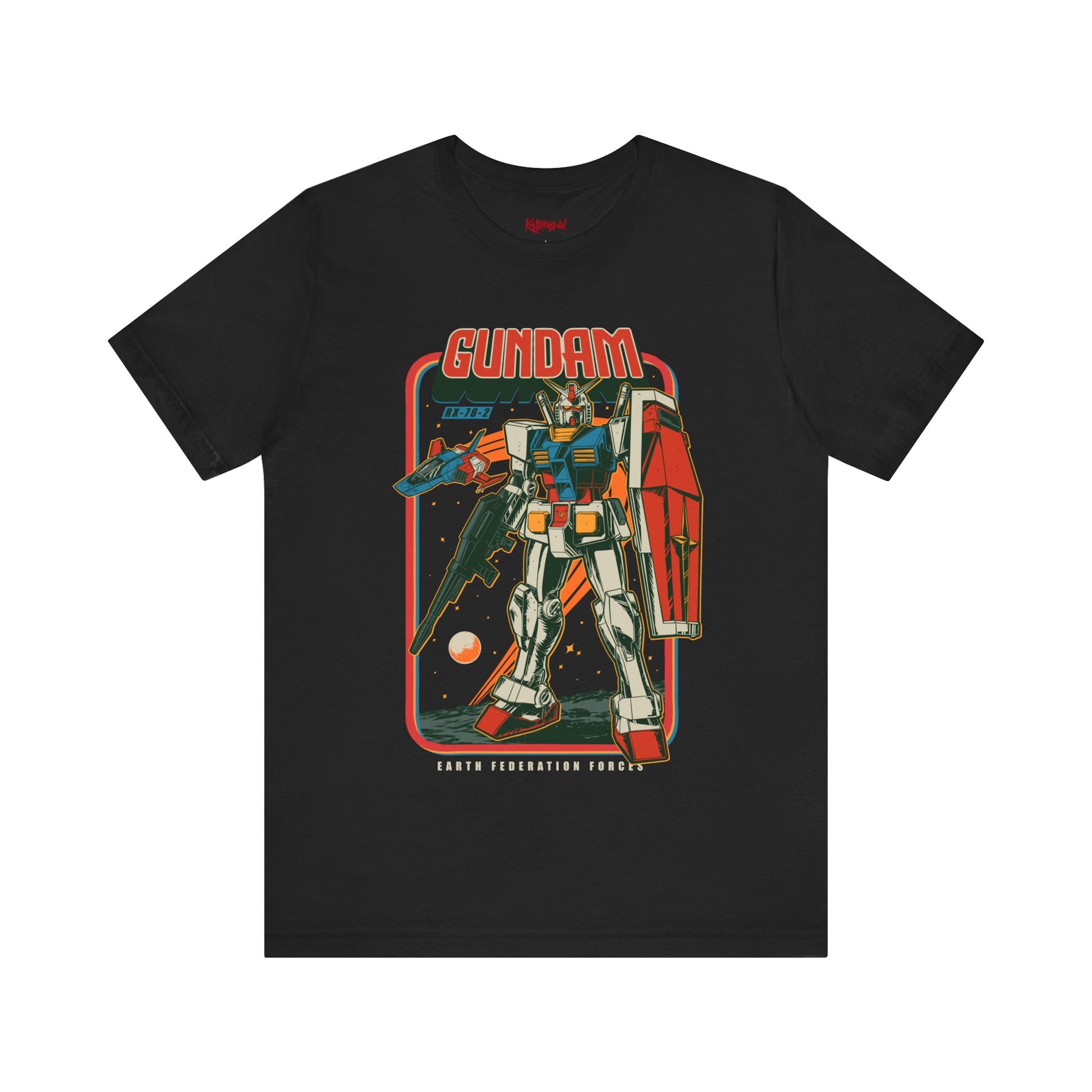 Gundam Mecha Robot anime Gunpla tshirt design boot by Katchmenaw collab with Princess Kimiko