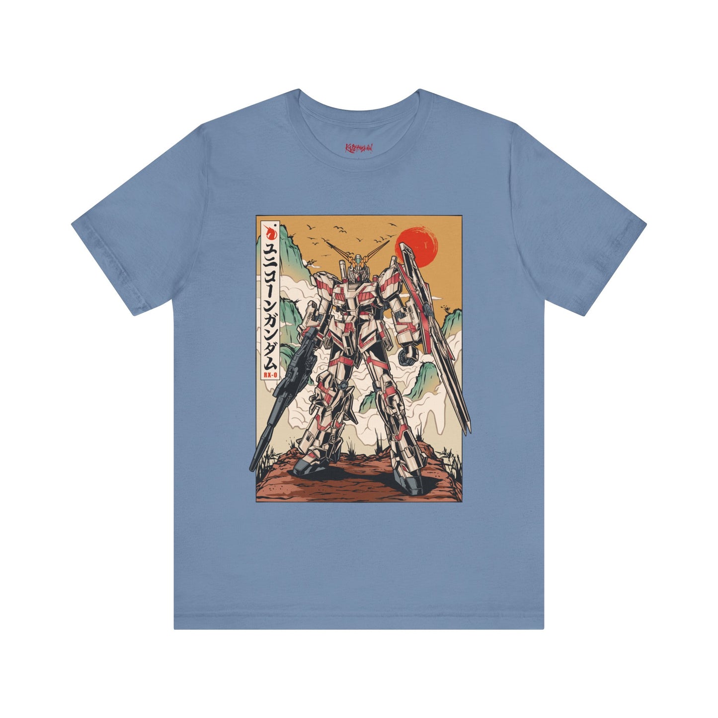 Gundam Mecha Robot anime Gunpla tshirt design boot by Katchmenaw collab with Princess Kimiko