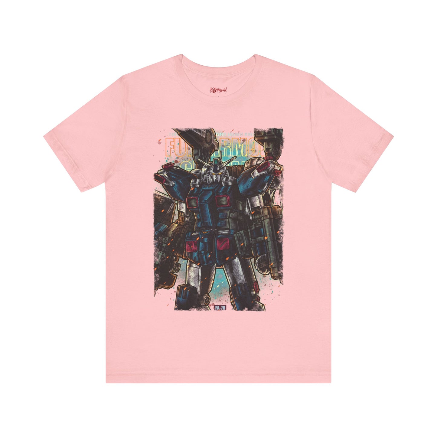 Gundam Mecha Robot anime Gunpla tshirt design boot by Katchmenaw collab with Princess Kimiko