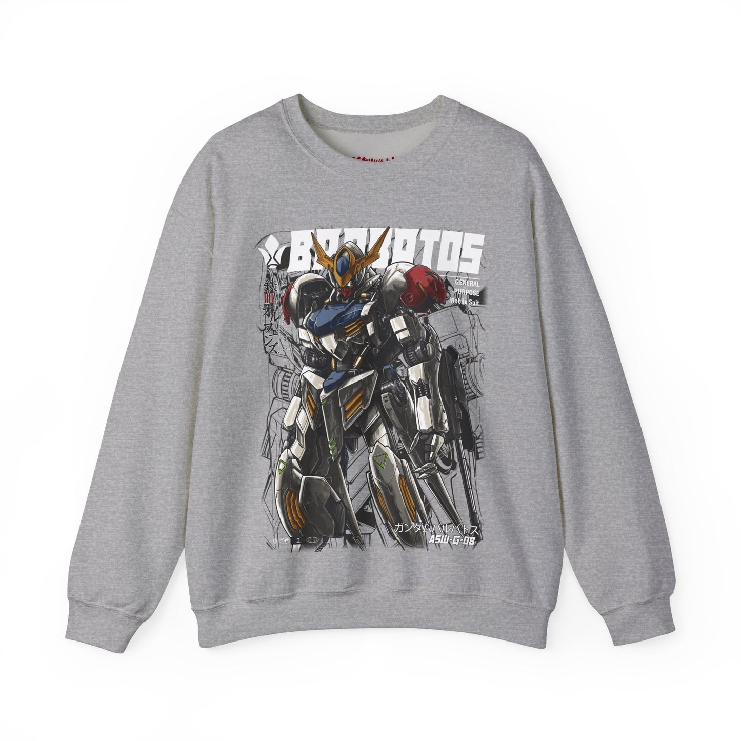 GUNDAM MOBILE SUIT 012 BARBATOS READY CREWNECK SWEATSHIRT