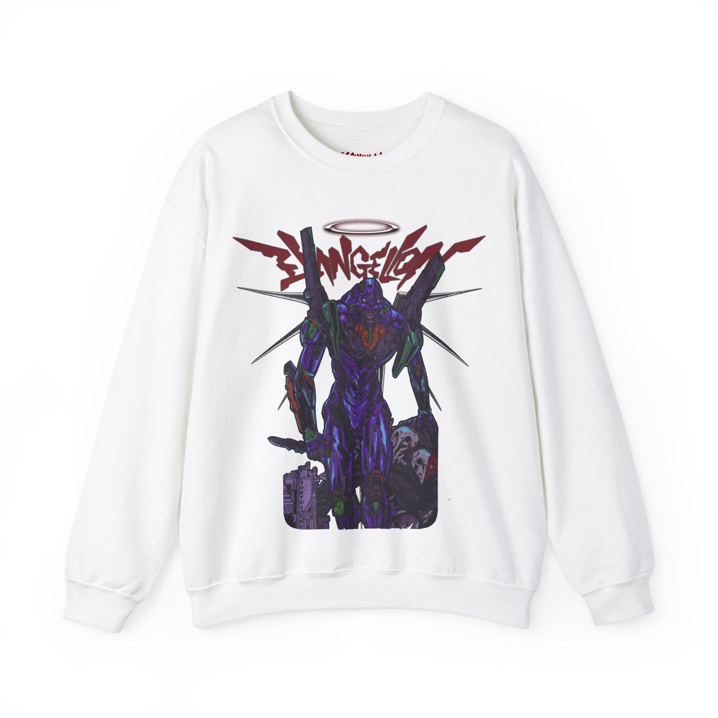 MOBILE SUIT GUNDAM NIGHT EVANGELION CREWNECK SWEATSHIRT