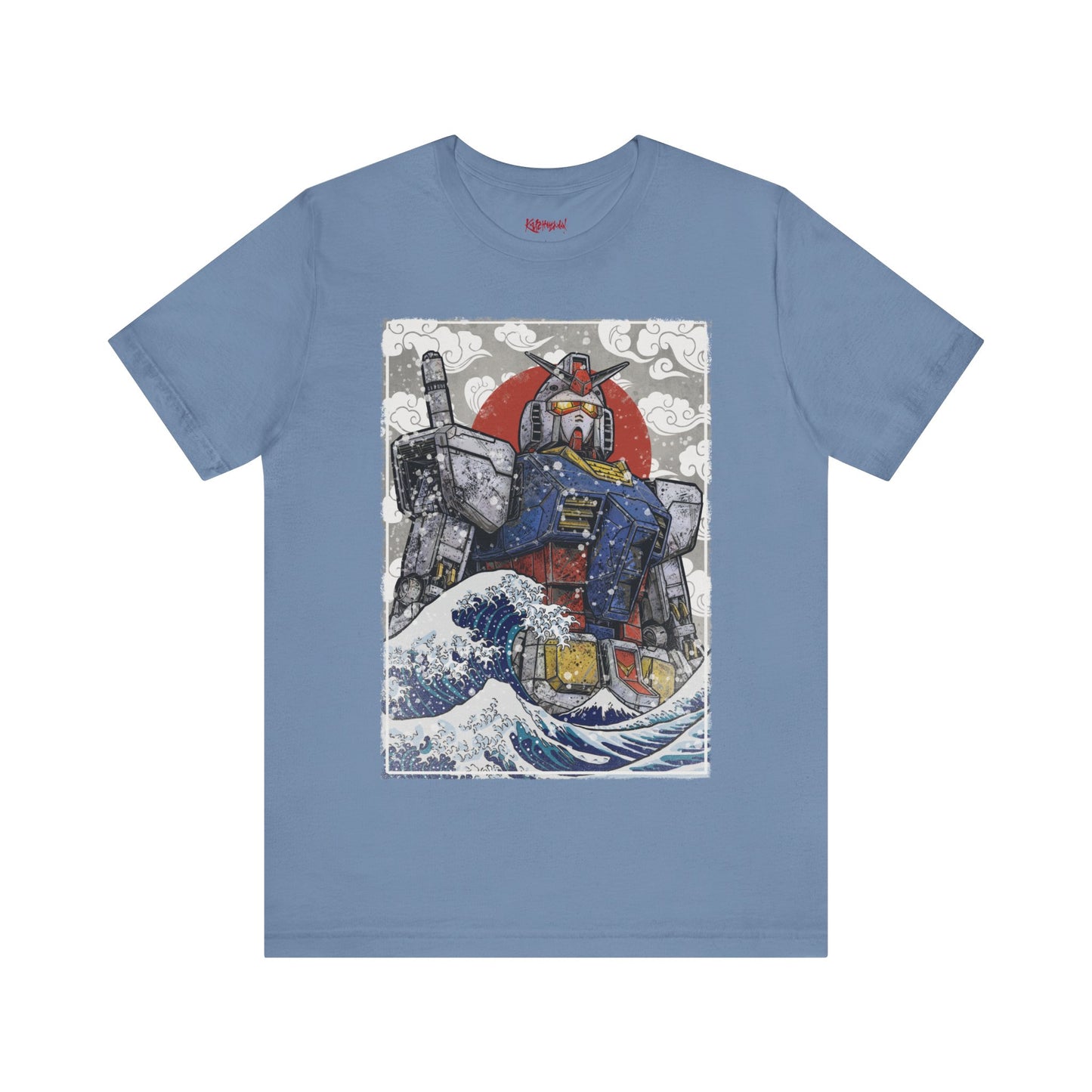 Gundam Mecha Robot anime Gunpla tshirt design boot by Katchmenaw collab with Princess Kimiko