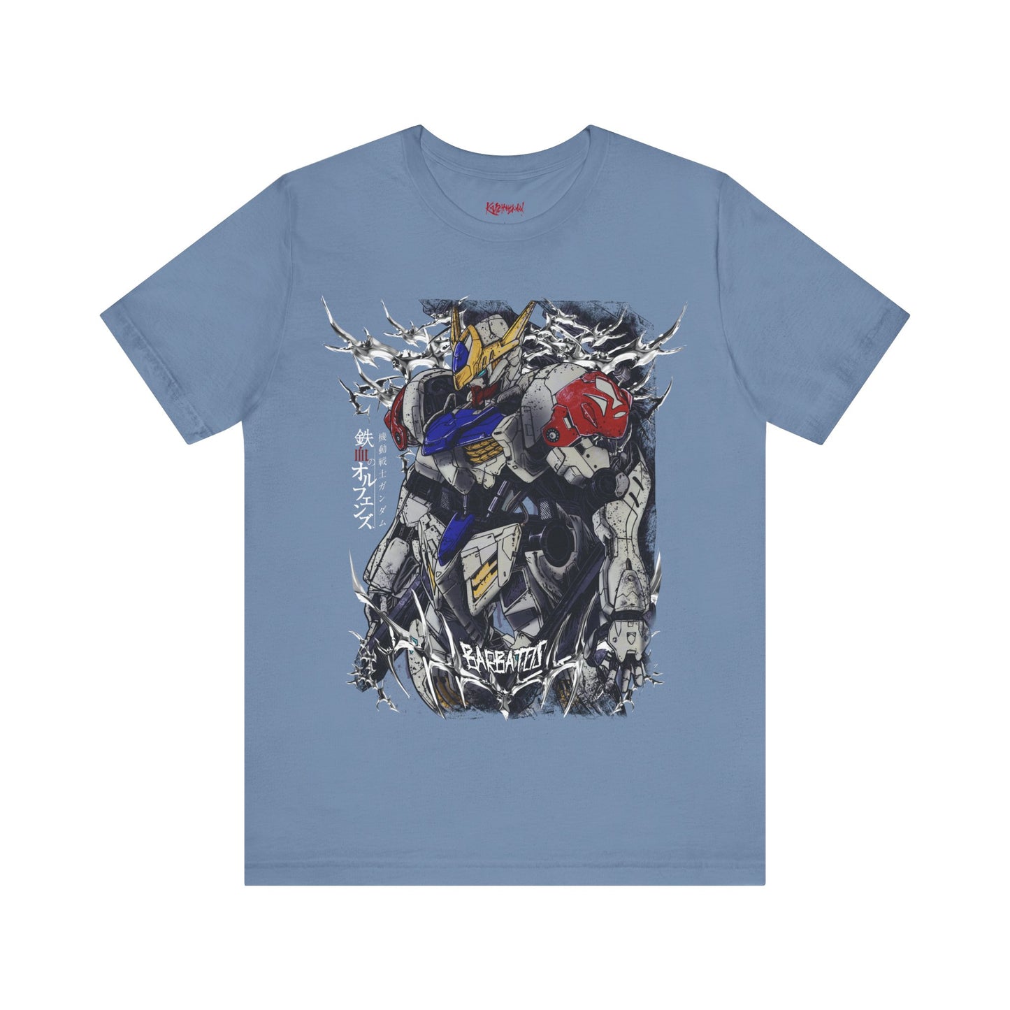 Gundam Mecha Robot anime Gunpla tshirt design boot by Katchmenaw collab with Princess Kimiko