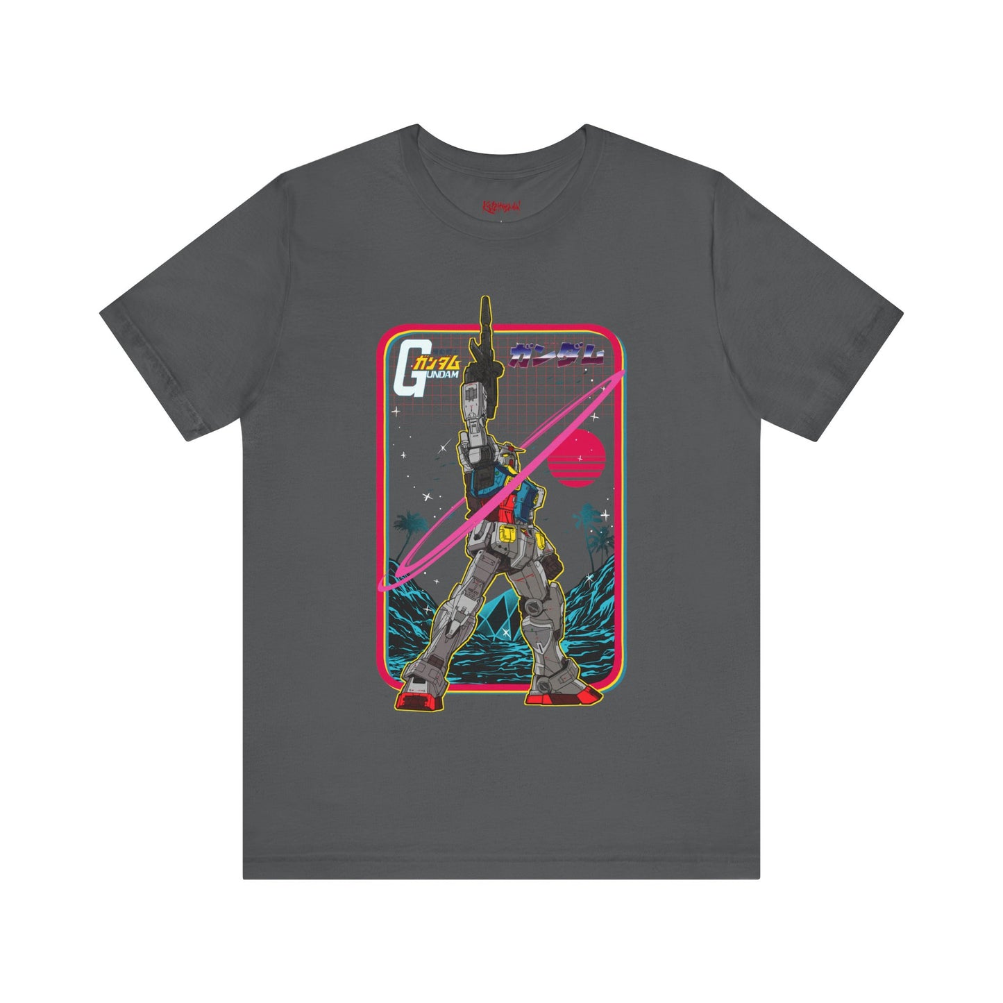 Gundam Mecha Robot anime Gunpla tshirt design boot by Katchmenaw collab with Princess Kimiko