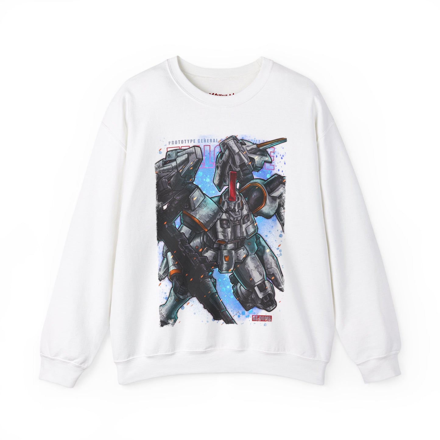 Gundam Mecha Robot anime Gunpla sweatshirt design boot by Katchmenaw collab with Princess Kimiko