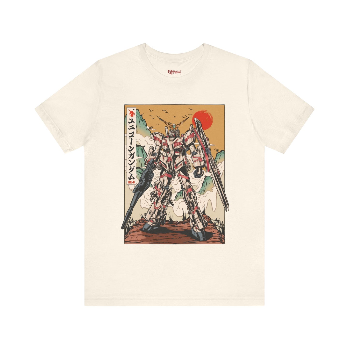 Gundam Mecha Robot anime Gunpla tshirt design boot by Katchmenaw collab with Princess Kimiko