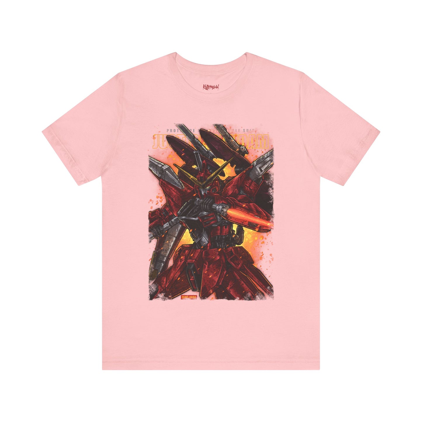 Gundam Mecha Robot anime Gunpla tshirt design boot by Katchmenaw collab with Princess Kimiko